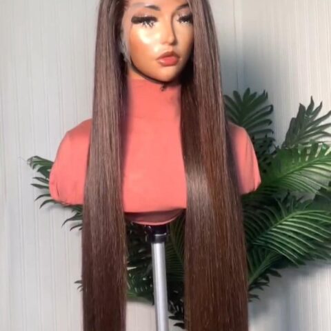 Brown Chinese bone straight